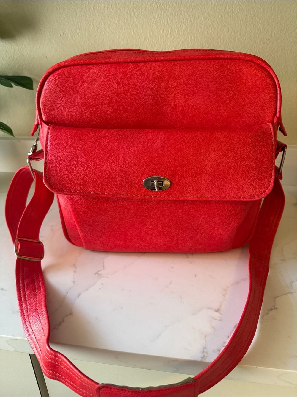 Vintage Samsonite Silouette Travel Bad Red - Picture 13 of 13